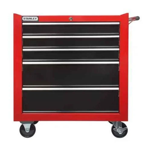 Colour Coated Stanley 7 Draw Roller Cabinet Trolley