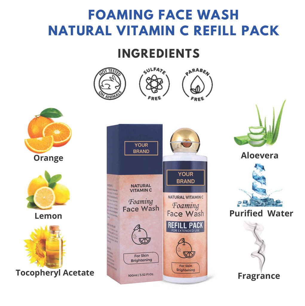 Natural Vitamin C Foaming Face Wash Refill Pack