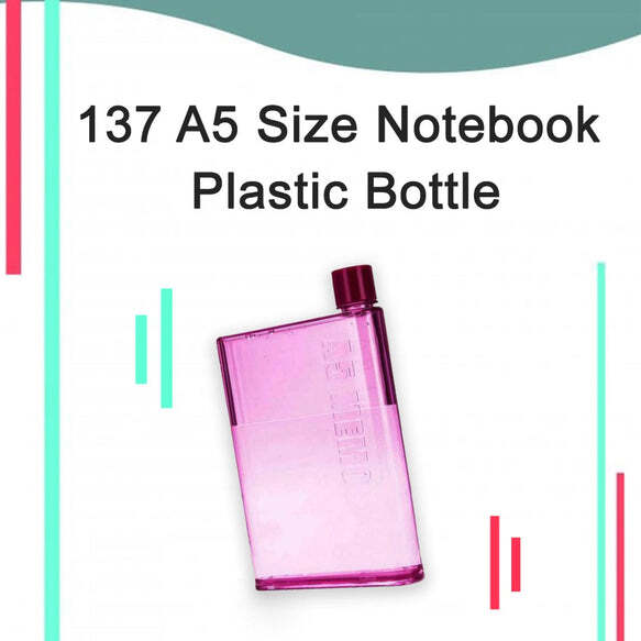 A5 SIZE NOTEBOOK PLASTIC BOTTLE (ANY COLOR)