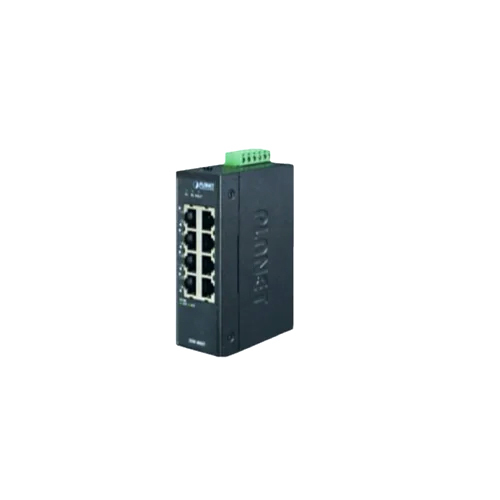 FSD 504HP - Industrial-Grade Black Painted 4 Port POE Switch | Sleek Compact Design, Dimensions: 195 x 55 x 140 mm
