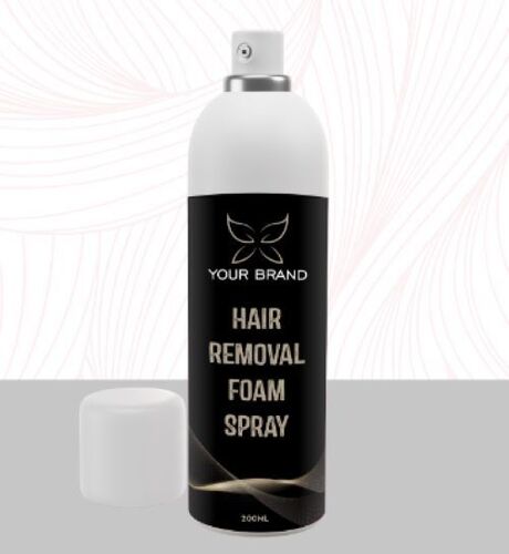 Hair Removal Foam - Aluminum Material 200ml 10cm x 5cm | Easy Application Painless Removal Fast Results Pleasant Smell Skin Friendly