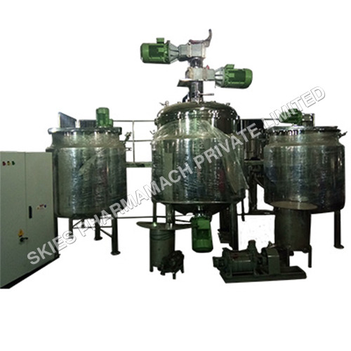 Semi-Automatic Industrial Ointment-Cream Paste Manufacturing Plant