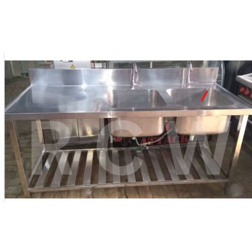 Refurbished Steel Sink With Table