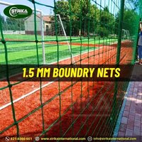 Boundary Nets 1.5 Mm - Nylon Material, Custom Sizes Available, Green/blue/white Color, Uv Protected, Waterproof, Custom Mesh For Cricket Practice