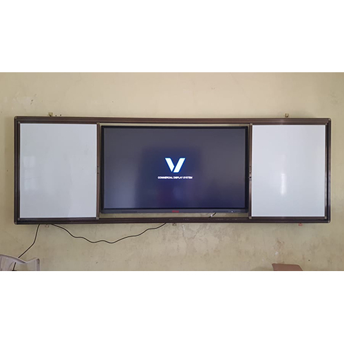 Different Available 75 Inch Interactive Flat Panel With White Sliding Board
