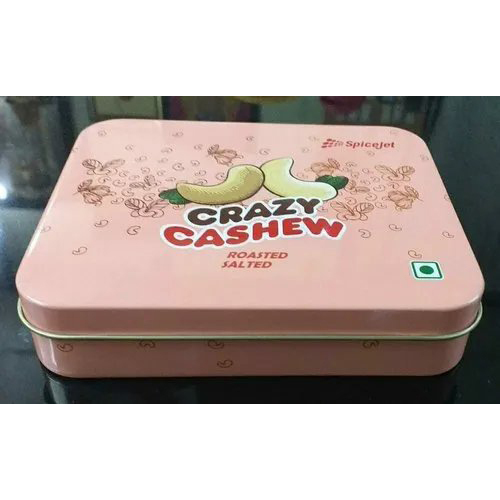 Printed Cashew Tin Container