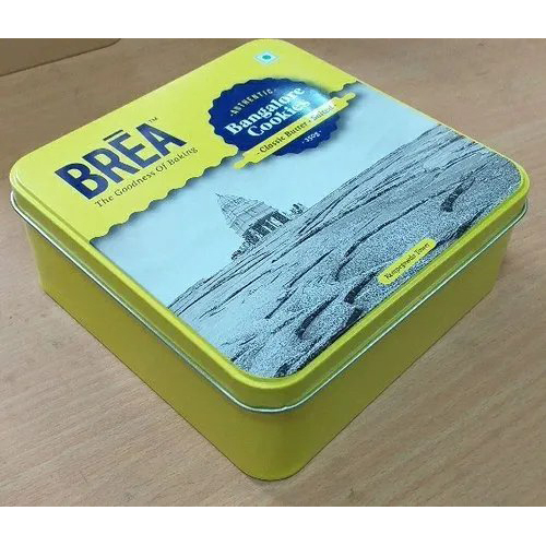 Printed Cookies Tin Container