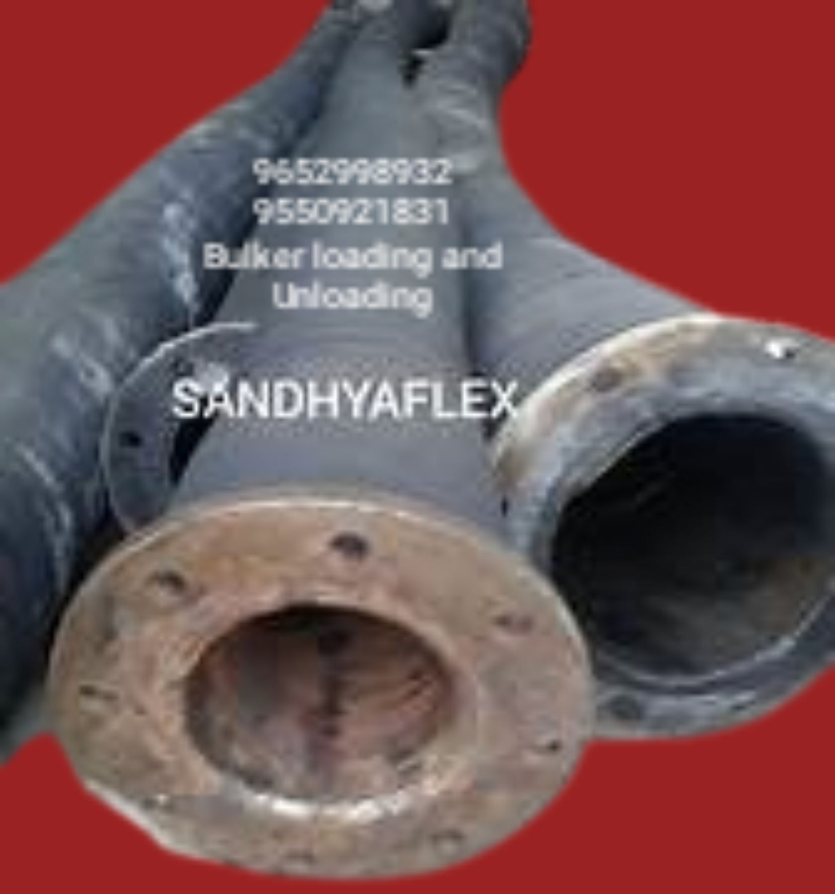 Cement feeding rubber hose