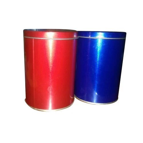 Red And Blue Tin Box
