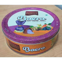 Printed Round Chocolates Tin Container