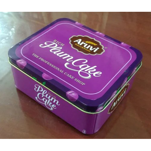 Printed cake tin container