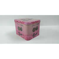 Rose Print Chocolate Tin Box