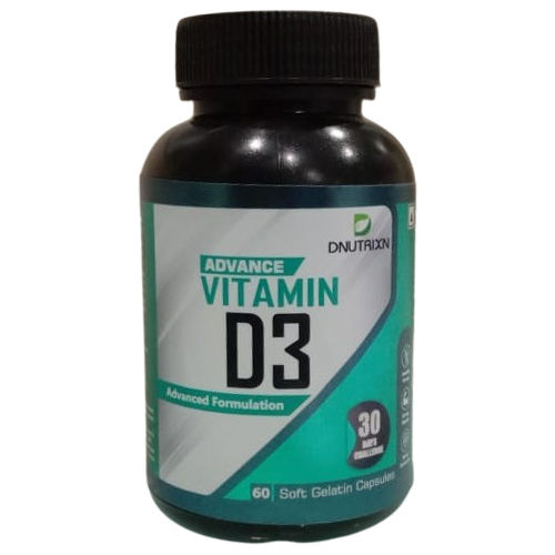 Vitamin D3 Soft Gelatin Capsules - 24-Month Shelf Life | Supports Immune Function, Promotes Bone Health, Vegetarian-Friendly, Dosage: One Capsule Daily with Water