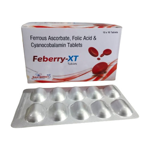 Ferrous Ascorbate Folic Acid And Cyanocobalamin Tablets