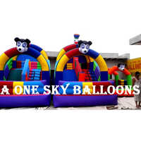 Inflatable Bounce Slides - Durable Nylon Material, Custom Size & Shape Options, Multi-color Design For Active Play