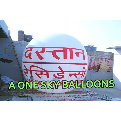 White And Red Advertising Balloon