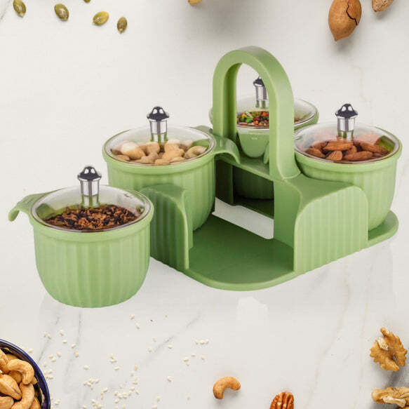 MULTIPURPOSE JAR DRYFRUIT SET, CANDY, CHOCOLATE, SNACKS STORAGE JAR