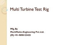 Multi Turbine Test Rig