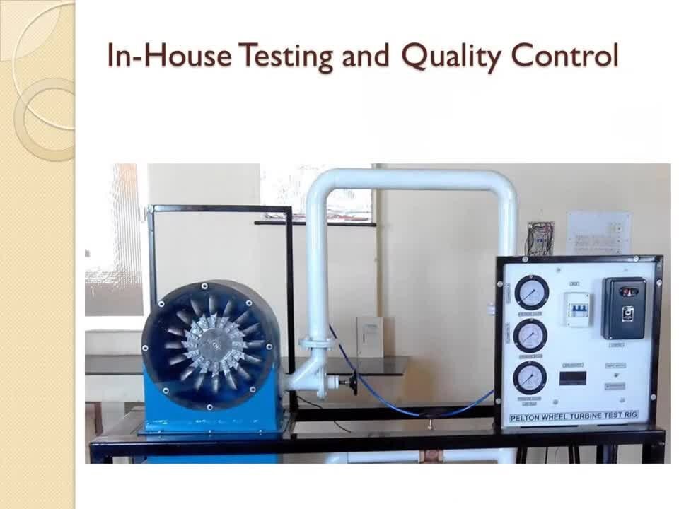 Pelton Impeller Turbine Test Rig