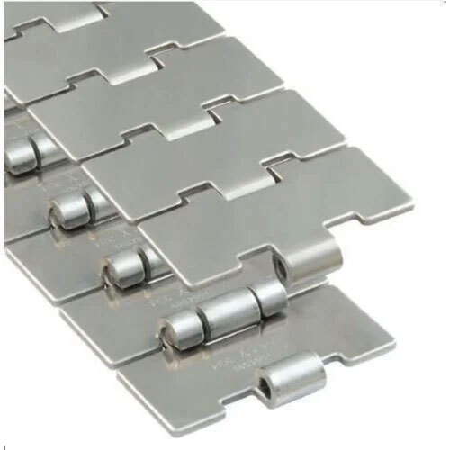 Slat Conveyor Belt - Stainless Steel, 1500 Millimeters Width, Silver Color | Industrial Use, Warranty Included