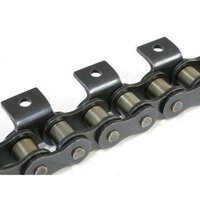 Conveyor Attachment Chain - Ms Material, 1 Inch Size, Silver Color | Industrial Strength, Reliable Warranty