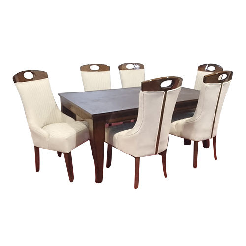6 Seater Marble Dining Table Set