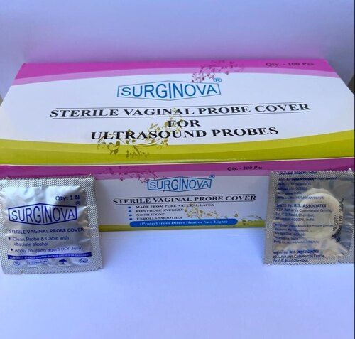 Surginova Sterile Vaginal Probe Covers Ultrasound Machine Sterile Vaginal Probe Cover - Color: White