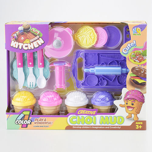 Artificial Girls Play Dough Kitchen Toys Set