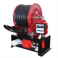 Automatic Spring-driven Hose Reel - Hot Galvanized Steel, 3/4" & 1" | Friction-free Rolling, Uv-resistant Coating, Locking Mechanism