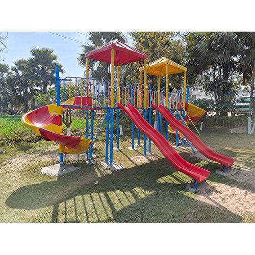 Four Slide Multiplay System - Product Type: Outdoor Playground