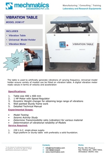 Earthquake And Vibration Simulator