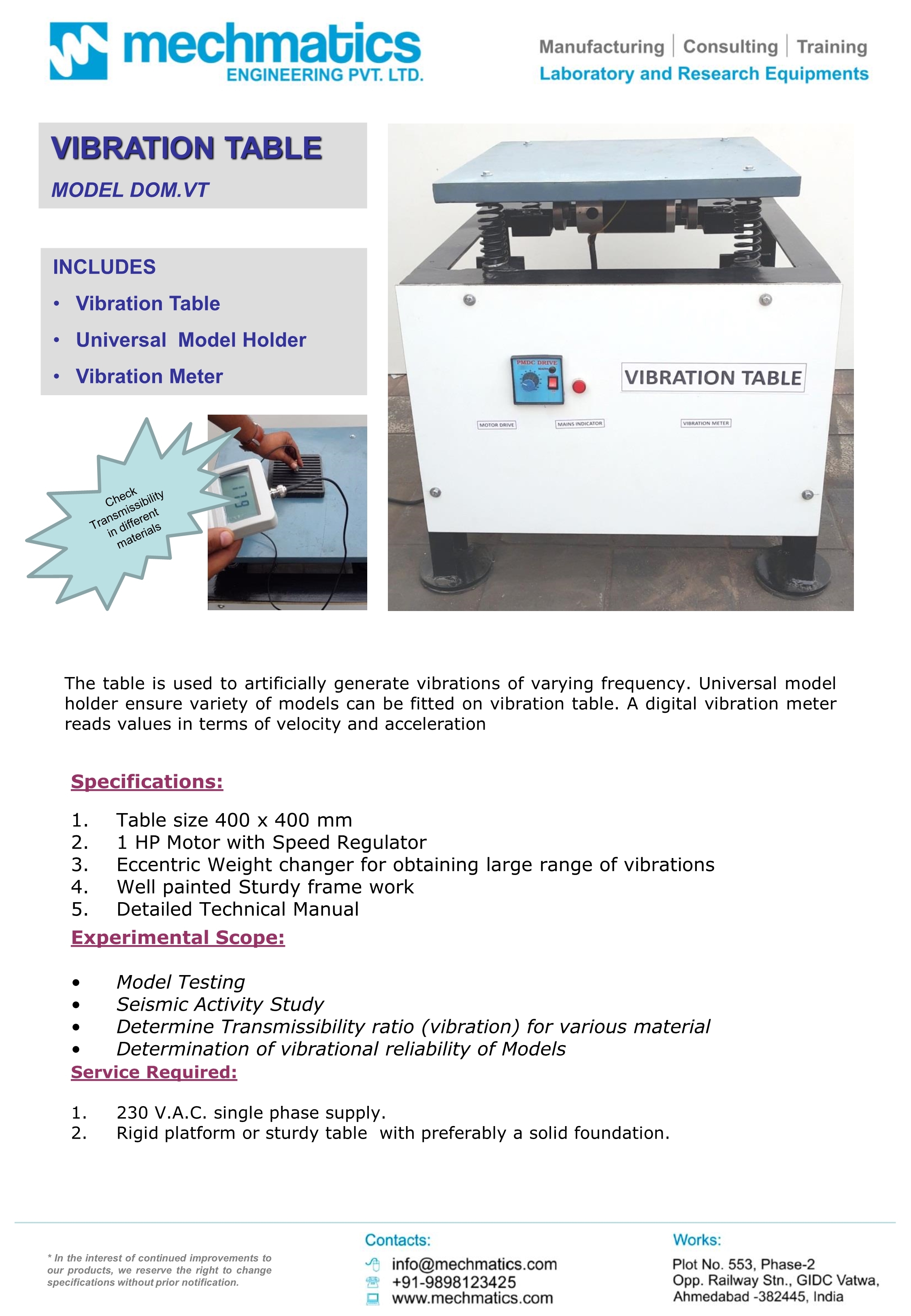 Earthquake And Vibration Simulator