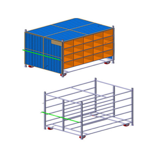 Steel Customized Material Handling Trolley