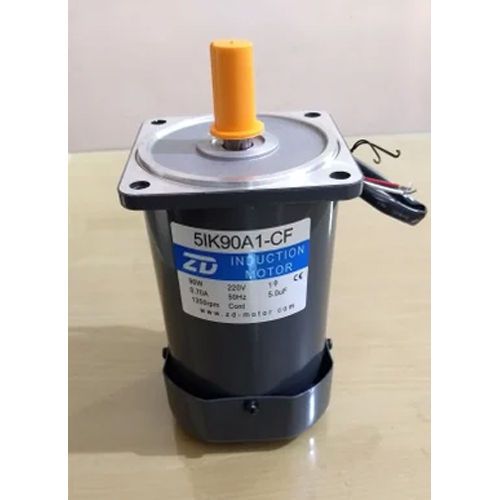 Round Shafted Ac Induction Motor - Color: Black