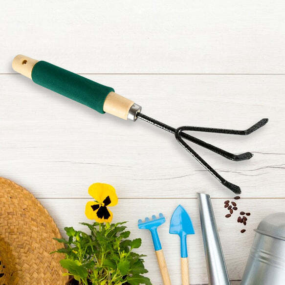 Gardening Tools - Hand Cultivator, Small Trowel, Garden Fork (Set of 3)