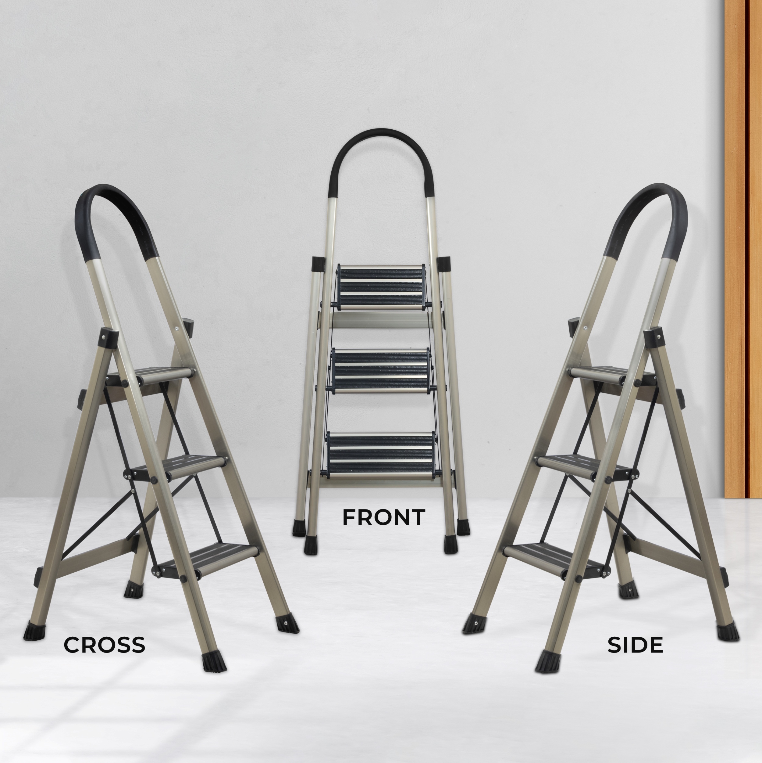 ALUMINIUM PREMIUM GOLD 3 STEP LADDER