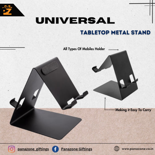 Black Regular Metal Mobile Phone Stand