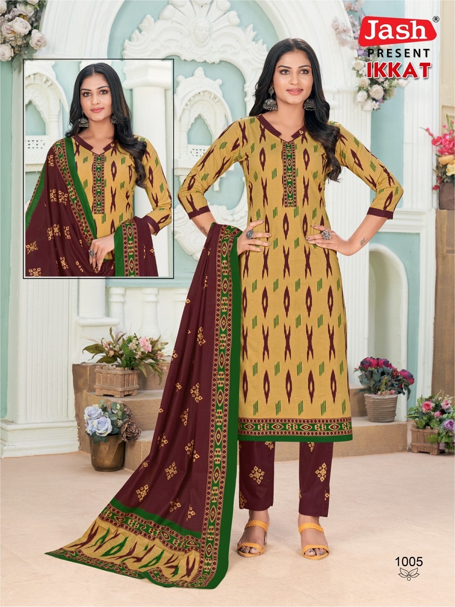 Jash Ikkat Vol-1 Kurti Pant With Dupatta