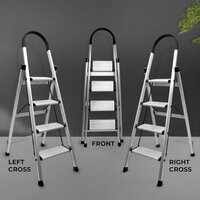 ALUMINIUM PREMIUM SILVER 4 STEP LADDER