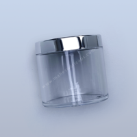 Transparent 100gm Acrylic Jar with Golden Cap