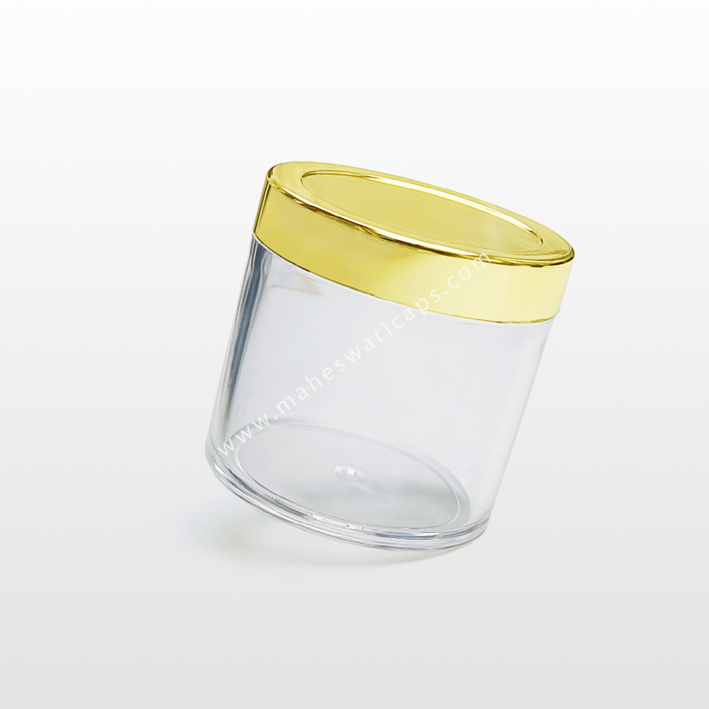 100gm Acrylic Jar with Golden Cap