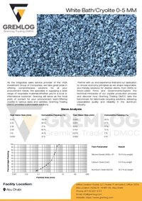 Synthetic Cryolite 60 % Purity (0-5 mm)