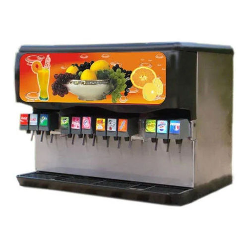 Black Commercial Soda Vending Machine