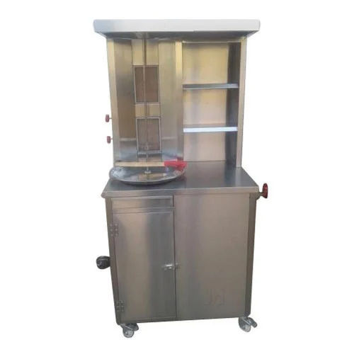 Stainless Steel 2 Burner Gas Shawarma Machine