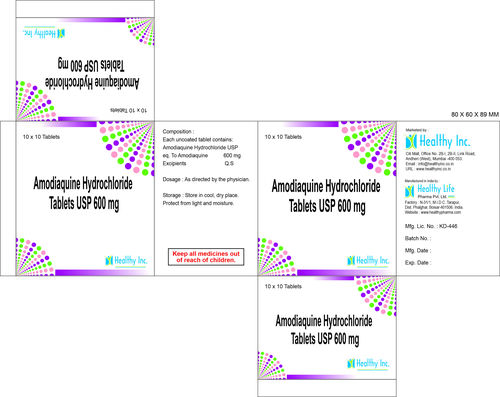 Amodiaquine Hydrochloride tablet 600mg