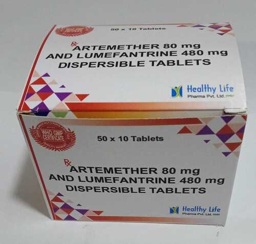 Artemether 80mg + Lumefantrine 480mg tablets