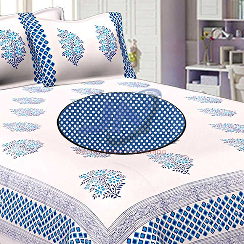 Dotted Blue Circle Bed Server