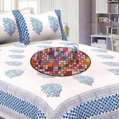 Multicolor Circle Bed Server