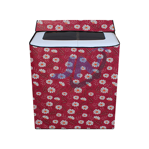 Flower Printed Washing Machine Cover