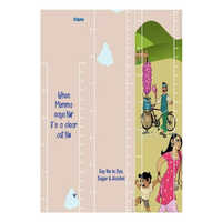 Paper Educational Height Chart - High-quality Paper, Rectangular Design, Multicolor Print | Engaging Measurement Tool For Schools, Clinics, And Recreational Facilities